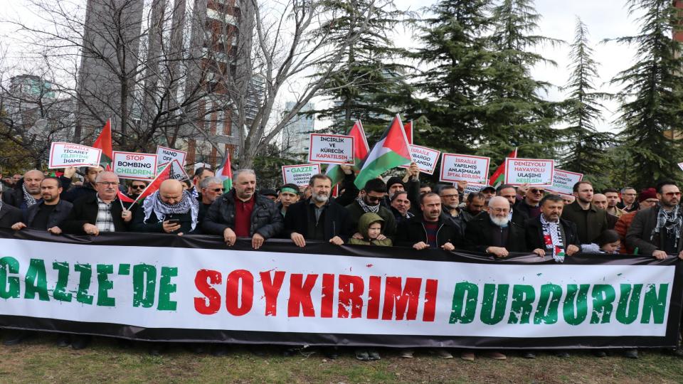 Ankara'da Filistin Dayanışma Platformu,  Özgür Filistin için Yürüyüş Yaptı.. / Ankara'da Filistin için Küresel Eylem Günü..
