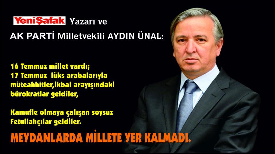Her Taraf - Türkiyenin habercisi / AK Parti'li Aydın ÜNAL: Devrim çocuklarını yer