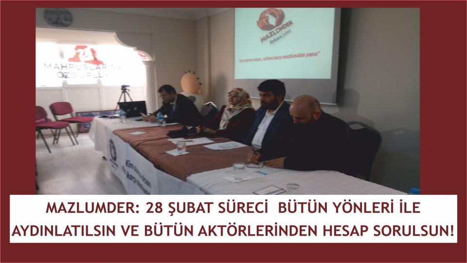 MAZLUMDER: Bir 28 Şubat daha geçti, yine bir sessizlikle karşı karşıyayız…