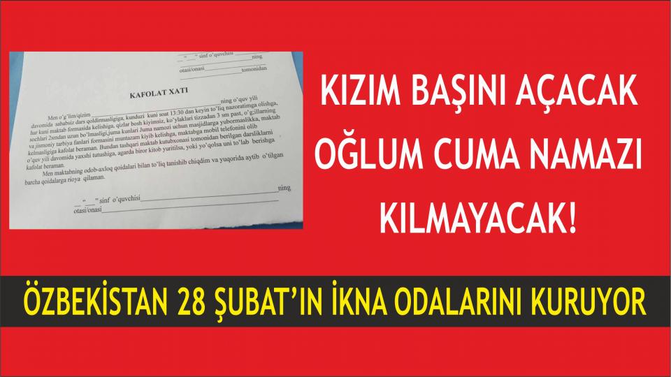 KIZIM BAŞINI AÇACAK, OĞLUM CUMA’YA GİTMİYECEK