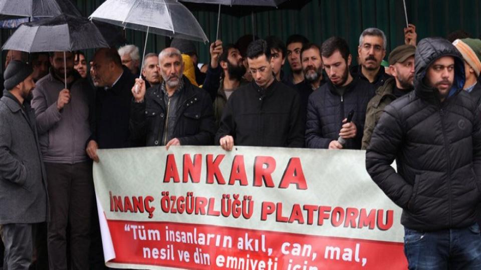 Ankara’ inanç Özgürlüğünden  İhvan Gençlerinin İdamlarına Tepki Eylemi