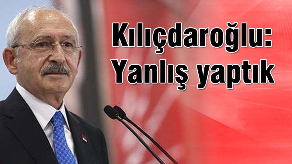 Kılıçdaroğlu'ndan başörtüsü konusunda özeleştiri: Yanlış yaptık