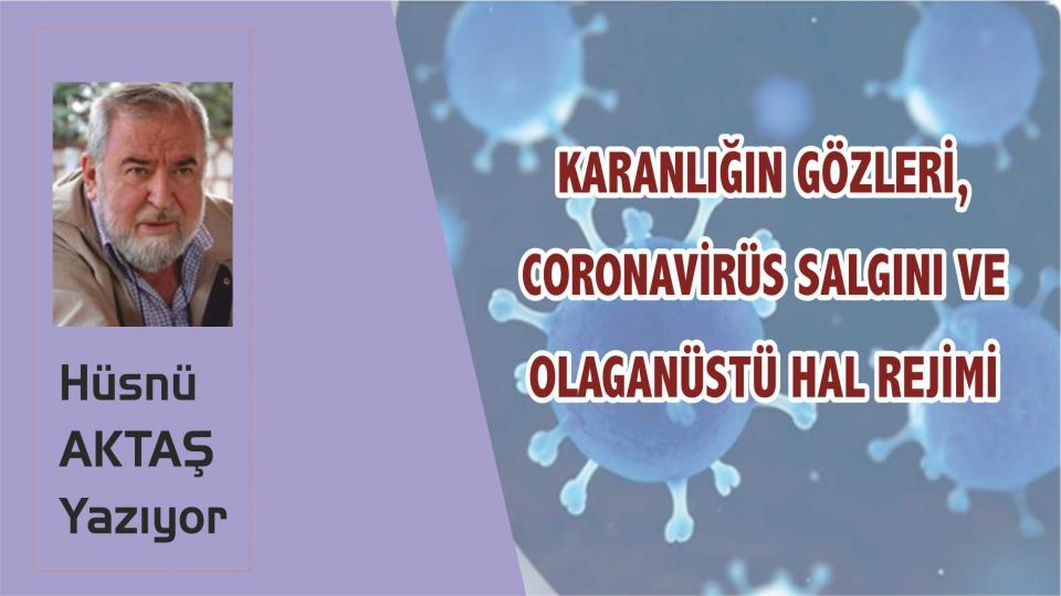 LİBERAL PİYASA EKONOMİSİ, SANAL PARA VE BÜTÇE KANUNU-HÜSNÜ AKTAŞ / Karanlığın Gözleri, Coronavirüs Salgını ve Olaganüstü Hal Rejimi - Hüsnü Aktaş