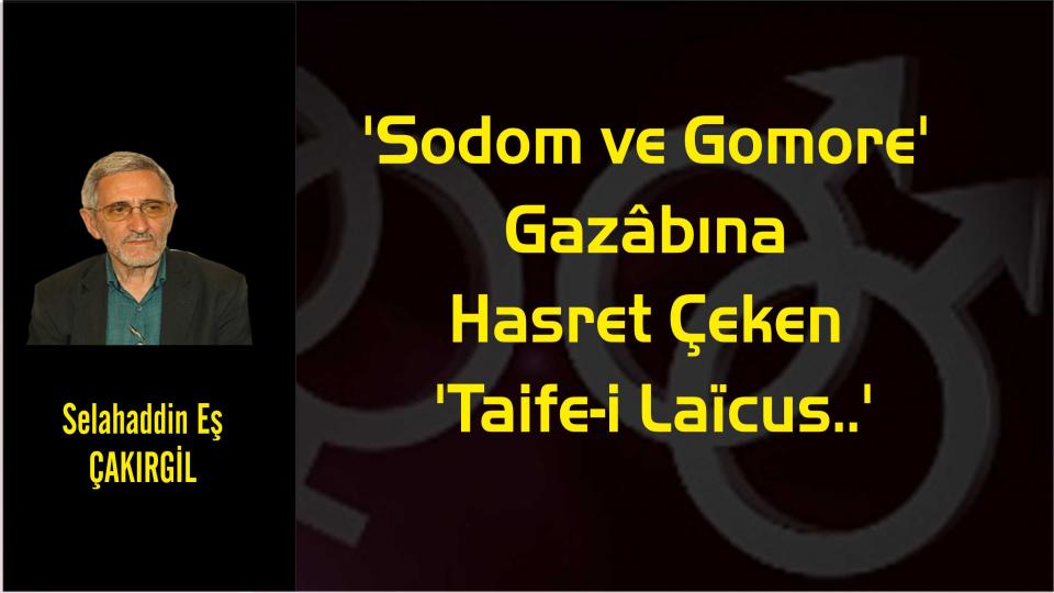 Selahaddin Eş:Her Türlü Irkçı Yaklaşım, Şeytan Askerliğine Soyunmaktır! / ‘Sodom ve Gomore’ Gazâbına Hasret Çeken ‘Taife-i Laïcus..’ - Selahaddin Eş