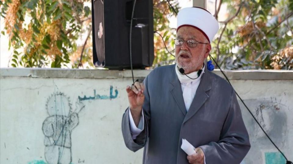 Siyonist İsrail Güçleri, Mescid-i Aksa İmam Hatibi Şeyh Sabri’yi Tehdit Etti