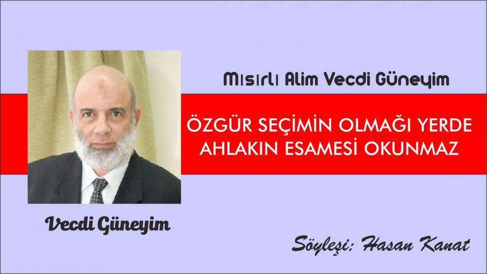Vecdi Guneym : İsrail’le Normalleşme Süreci Masa Başında Hazırlanmış Ve Eskiye Dayanan Bir Stratejidir.