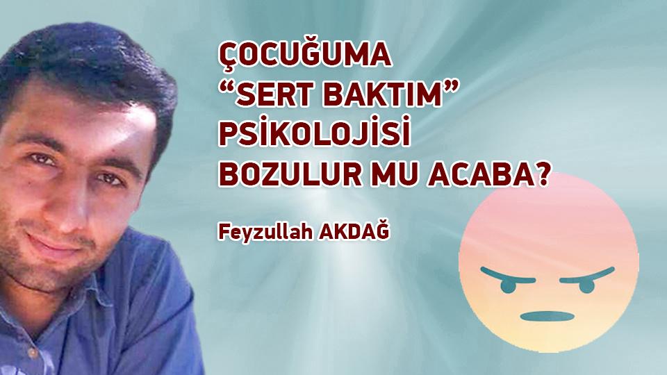 FEYZULLAH AKDAĞ / Bir “Şeye” Dönüşmek / ÇOCUĞUMA “SERT BAKTIM” PSİKOLOJİSİ BOZULUR MU ACABA? / Feyzullah AKDAĞ