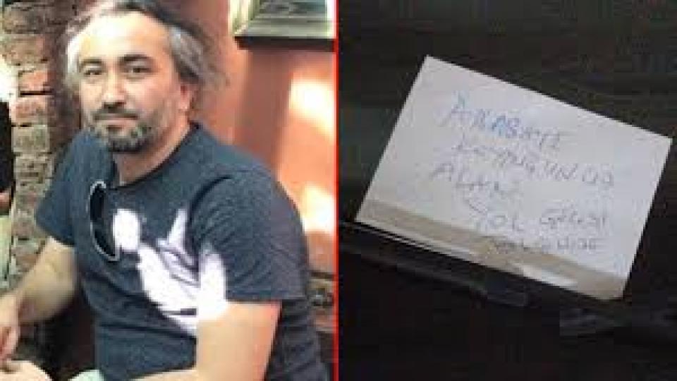 Savcı, araca bırakılan nota 'mala zarardan' değil, 'tehditten' soruşturma açmış