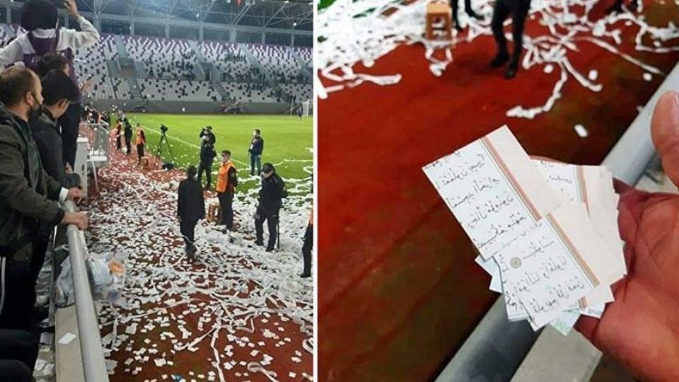 Kur’an-ı Kerim sayfalarının konfeti yapılması ile ilgili açıklama geldi