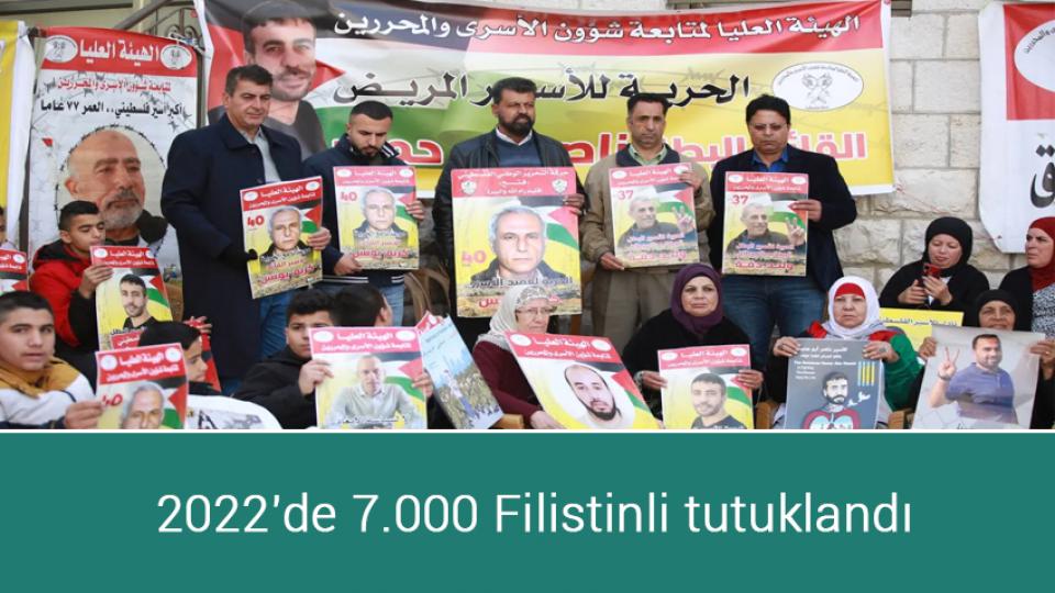 Eğitim İlke-Sen ve Sağlık İlke-Sen: Kamu Çalışan Zammı  Hakikate ve İnsan Haysiyetine Açık Saldırıdır, Reddediyoruz! / 2022'de 7.000 Filistinli tutuklandı