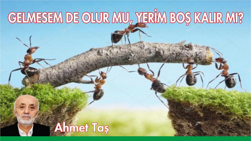 Hayır Kurumları Paylaşmayı Seçti / Ahmet TAŞ / GELMESEM DE OLUR MU, YERİM BOŞ KALIR MI?-AHMET TAŞ