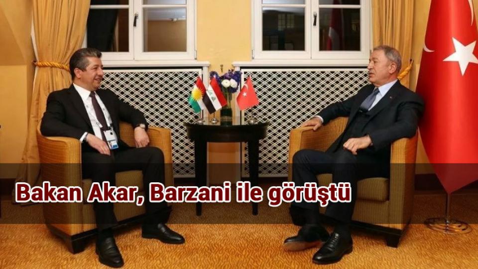 Bakan Akar, Barzani ile görüştü