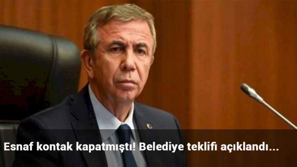 Esnaf kontak kapatmıştı! Belediye teklifi açıklandı...