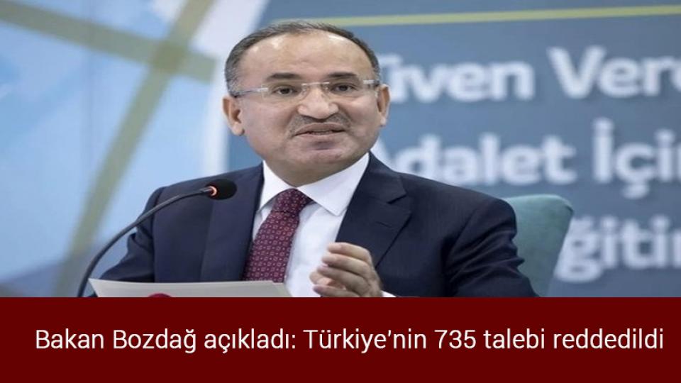 Sıfır kilometre araç satışına sınırlama / Bakan Bozdağ açıkladı: Türkiye'nin 735 talebi reddedildi