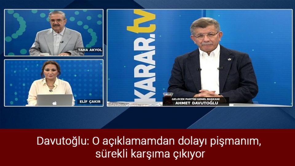 DGS sonuçları açıklandı / Davutoğlu: O açıklamamdan dolayı pişmanım, sürekli karşıma çıkıyor