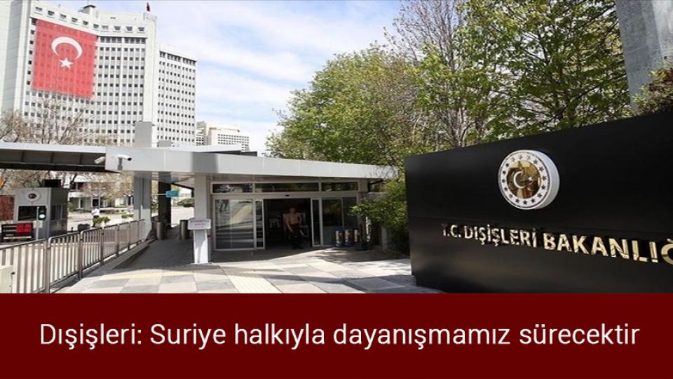 ABD, savaş gemileri ve uçaklarını Tayvan Boğazı'ndan geçireceğini bildirdi / Dışişleri: Suriye halkıyla dayanışmamız sürecektir
