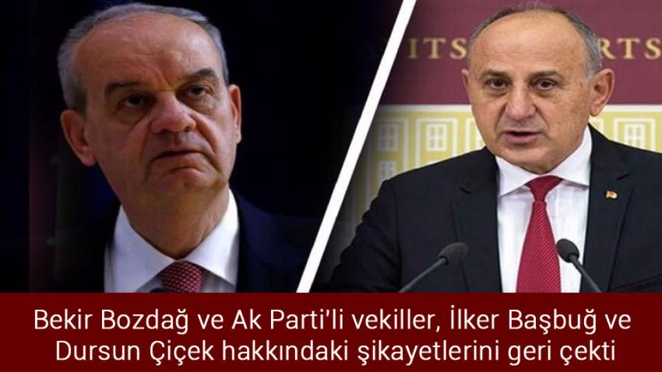 Atatürk Üniversitesinin yemekhanesinde çıkan yangın kontrol altına alındı / Bekir Bozdağ ve Ak Parti'li vekiller, İlker Başbuğ ve Dursun Çiçek hakkındaki şikayetlerini geri çekti