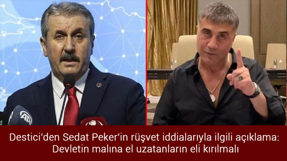 KYK yurt yerleştirme sonuçları açıklandı / Destici'den Sedat Peker'in rüşvet iddialarıyla ilgili açıklama: Devletin malına el uzatanların eli kırılmalı