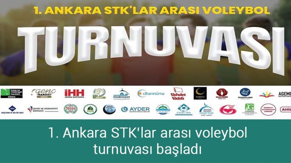 İyilikte Yarışan Sınıflar Projesi devam ediyor / 1. Ankara STK’lar arası voleybol turnuvası başladı