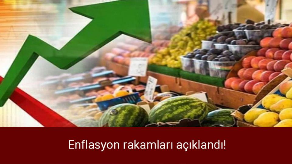 Enflasyon rakamları açıklandı!