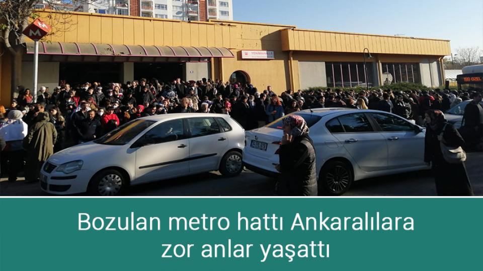 Ataşehir Belediyesi Ruhsat ve Denetim Müdürü görevden alındı / Bozulan metro hattı Ankaralılara  zor anlar yaşattı