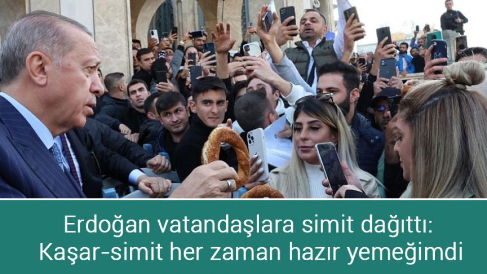 Üsküdar Belediyesi öğrencilerin İstanbul Kart ücretleri 1 yıl boyunca ödeyecek / Erdoğan vatandaşlara simit dağıttı: Kaşar-simit her zaman hazır yemeğimdi