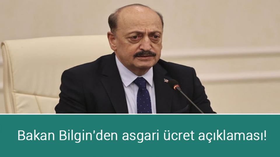Erdoğan asgari ücret için tarih verdi / Bakan Bilgin'den asgari ücret açıklaması!