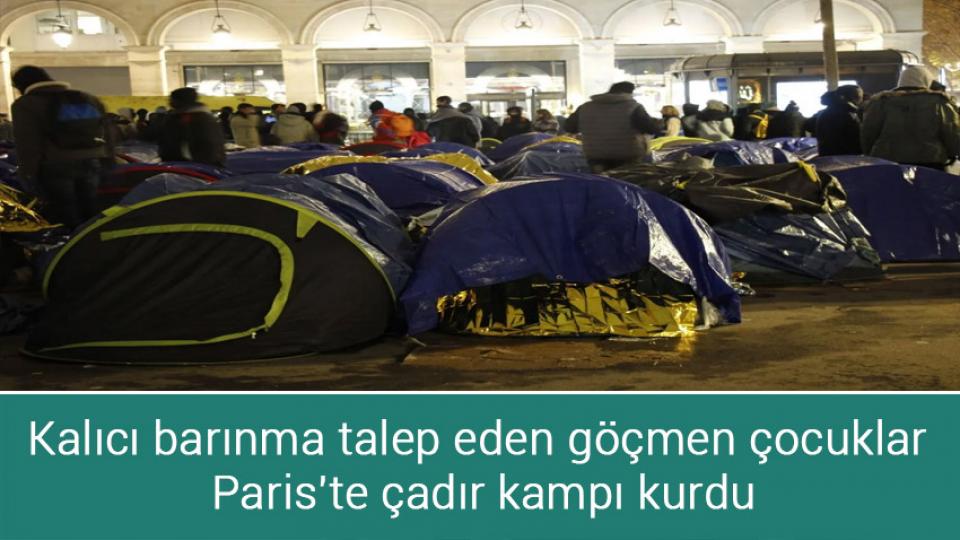 Bakan Kasapoğlu: KYK burs ücretlerinde devrim yapacağız / Kalıcı barınma talep eden göçmen çocuklar Paris'te çadır kampı kurdu