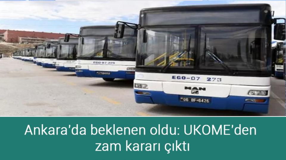 Tarım Bakanı Kirişci’den köye dönüş çağrısı / Ankara'da beklenen oldu: UKOME'den zam kararı çıktı