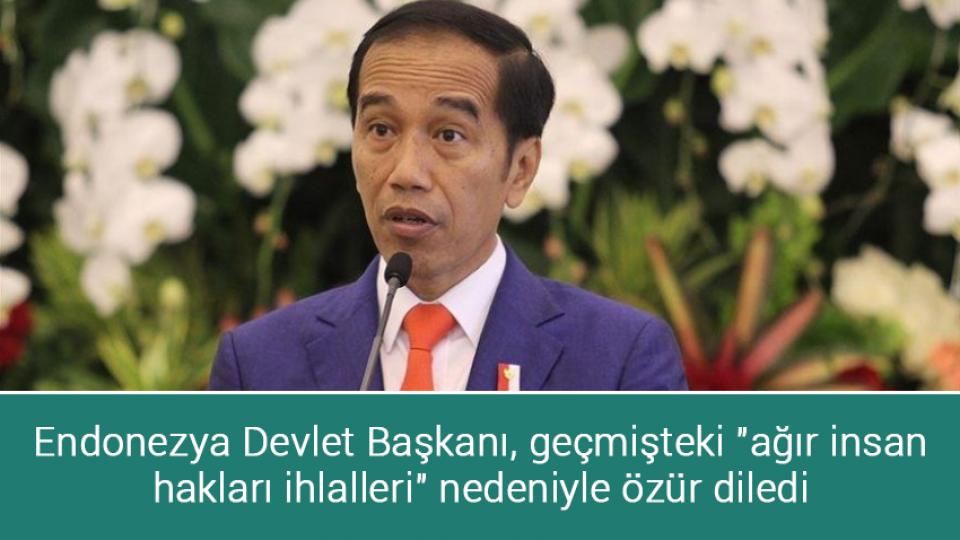 Endonezya Devlet Başkanı, geçmişteki "ağır insan hakları ihlalleri" nedeniyle özür diledi