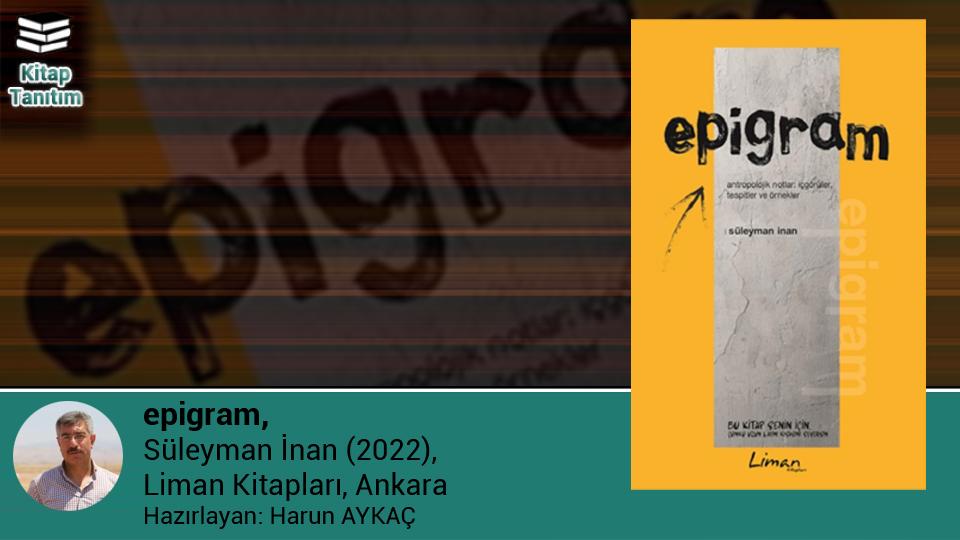 epigram, Süleyman İnan (2022)