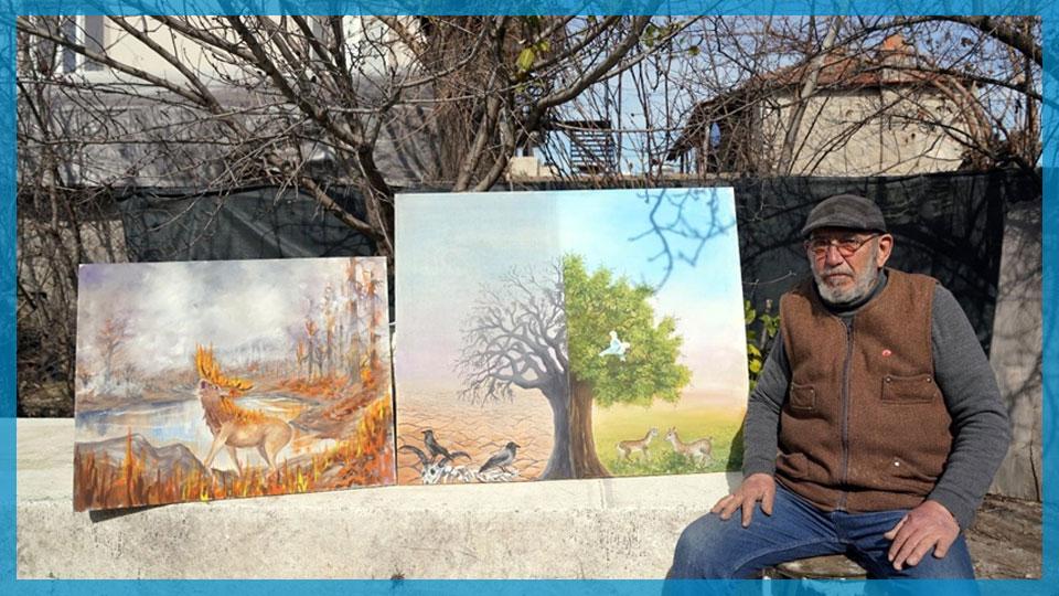 Ressam Ali Rıza Başarır eserlerinin gelirini afetzedelere bağışlayacak