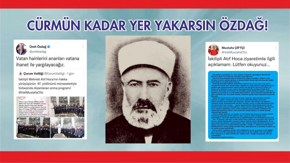 Ümit Özdağ'dan Çorum Valisine Tehdit: Vatan hainlerini ananları vatana ihanet ile yargılayacağız