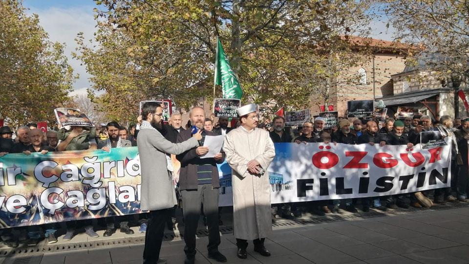Ankara'da Filistin Dayanışma Platformu,  Özgür Filistin için Yürüyüş Yaptı.. / Ankara Filistin Dayanışma Platformu: Gazze'deki Direnişin Çığlığını Türkiye'de Yükseltiyoruz!
