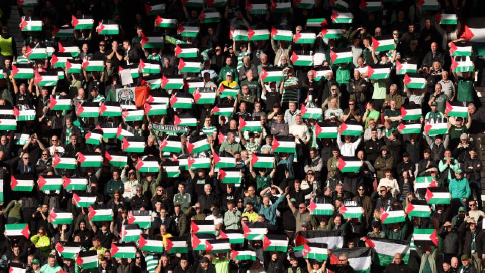 Filistin'e destek veren Celtic'e UEFA'dan para cezası
