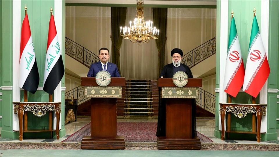 Irak ve İran, Sudani'nin ziyareti sırasında Gazze'deki soykırıma karşı ortak ateşkes çağrısında bulundu