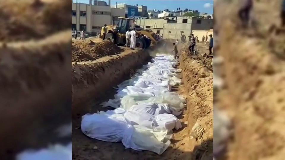 Drone Kayıtları, Filistinlilerin Refah'ta toplu mezara gömülmesine dair deliller sunuyor