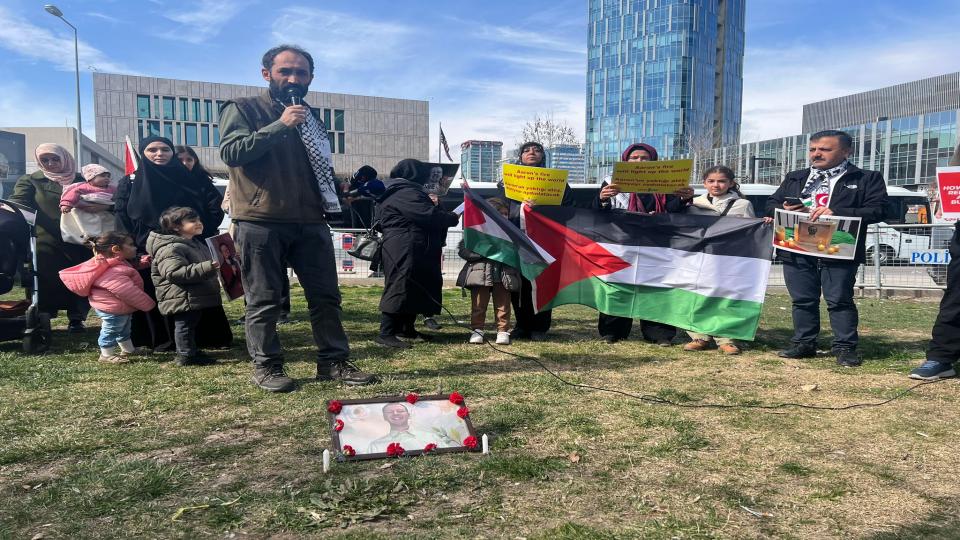 Aaron Bushnell, Ankara’da ABD Elçiliği Önünde Anıldı