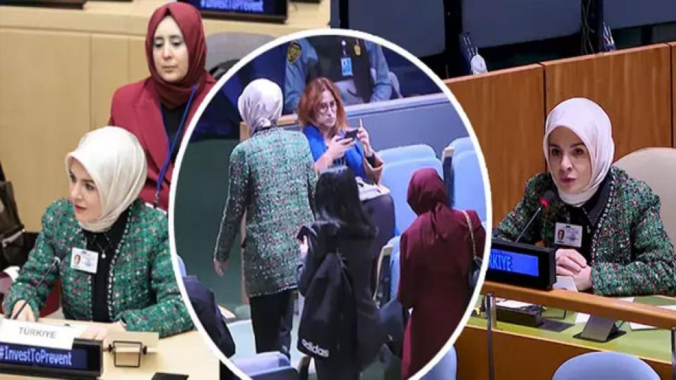 Aile Bakanından Güzel Hareket:İsrailli bakan söz aldığı sırada BM salonunu terk etti
