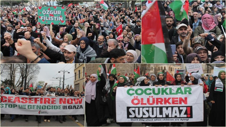 İstanbul Gazze için yürüdü..