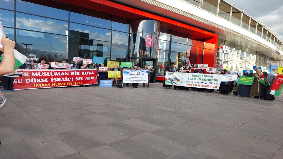 Ankara'da Kudüs Günü'nde İsrail Protesto Edildi..