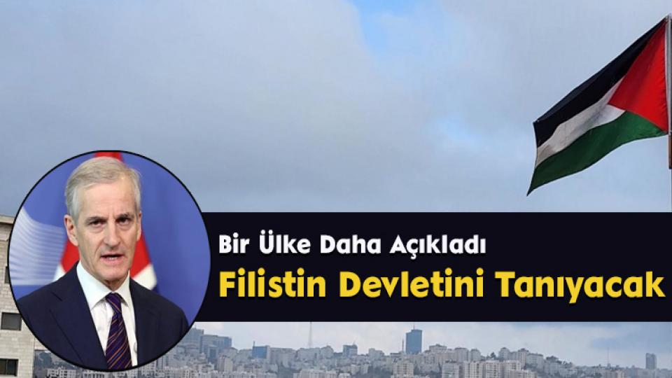 Norveç:Filistin'i Tanımaya Hazırız