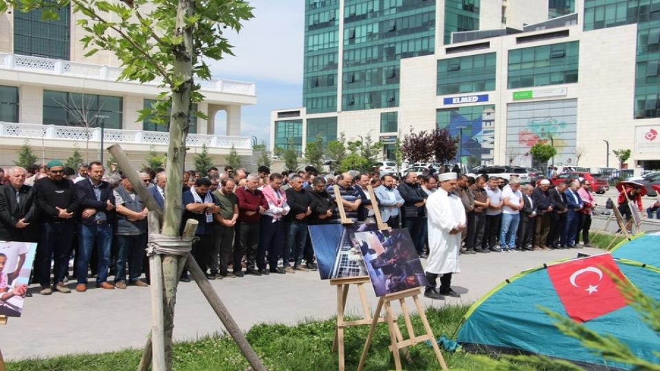 OSTİM Teknik Üniversitesi öğrencileri Filistin için buluştu 
