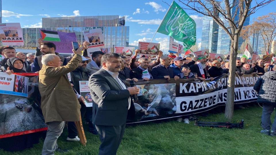 ANFİDAP: Bakü'de yapılması planlanan Avrupa hahamlar buluşması kabul edilemez / Anfidap'tan İşgalci ABD büyükelçiliği önünde Gazze protestosu