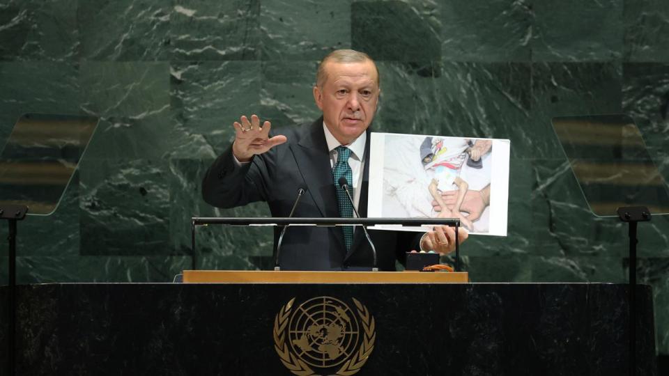 Cumhurbaşkanı Erdoğan'dan BM kürsüsünden dünyaya Gazze çağrısı: Cesaretinizi gösterin!