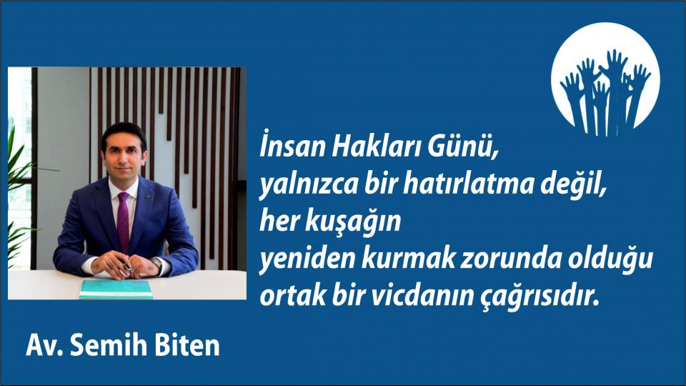 İstanbul Barosu’nun “LGBTİ+ Hakları İnsan Haklarıdır” Söylemi Üzerine Bir Değerlendirme / İnsan Hakları Günü Vesilesiyle|Av. Semih Biten