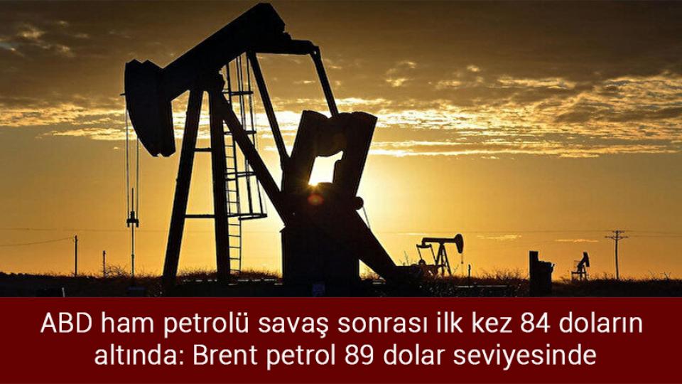 SGK uzmanı, 2023'te asgari ücret için rakam verdi / ABD ham petrolü savaş sonrası ilk kez 84 doların altında: Brent petrol 89 dolar seviyesinde