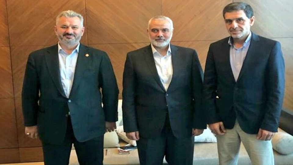 Ak Parti Filistin -Türkiye Dostluk Grubu Başkanı  Hasan Turan, Hamas Lideri İsmail Heniyye Filistin Davasını Görüştü
