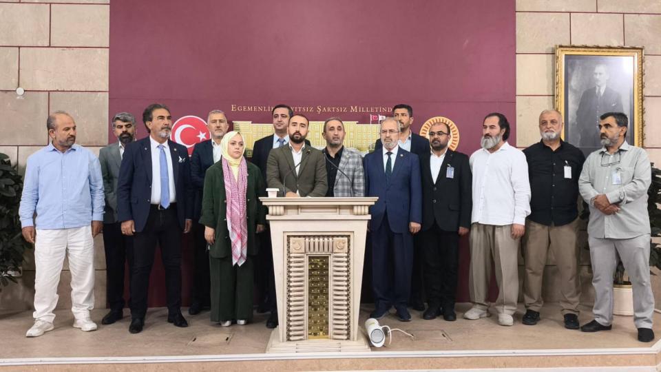 ANFİDAP ve Anadolu Sivil toplum Platformlarından TBMM'de Çağrı: Anadolu'dan Meclis'e Meclis'ten Gazze'ye İnsani Koridor