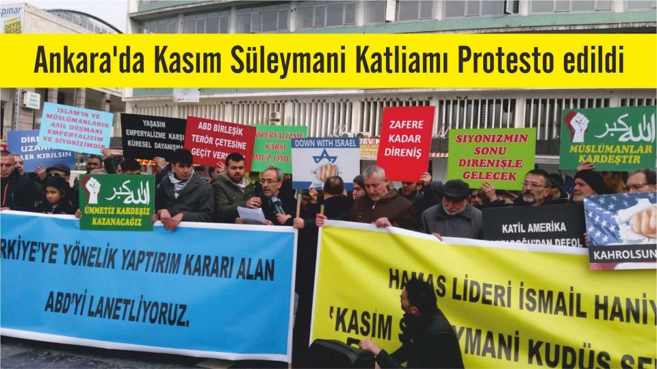 Jerusalem Post gazetesi, Kasım Süleymani’nin ölüm yıldönümünde hacklendi / Ankara’da Kasım Süleymani Katliamı Protesto edildi